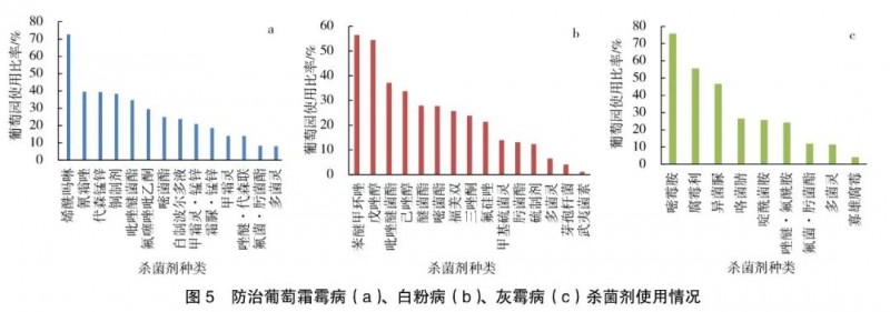 我國葡萄園病害發(fā)生危害及防治用藥情況調查
